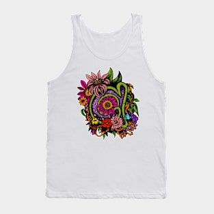 Decorative floral letter 'a' Tank Top